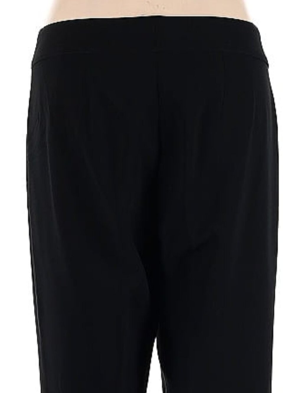 ST. JOHN Caviar Black Split-Ankle Triacetate Dress Pants Size 4 - Picture 4 of 4